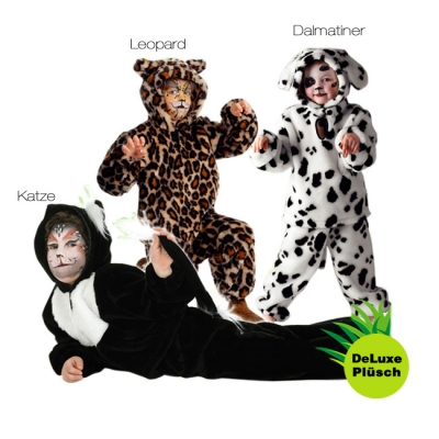 Plüsch-Anzug Leopard Kinder