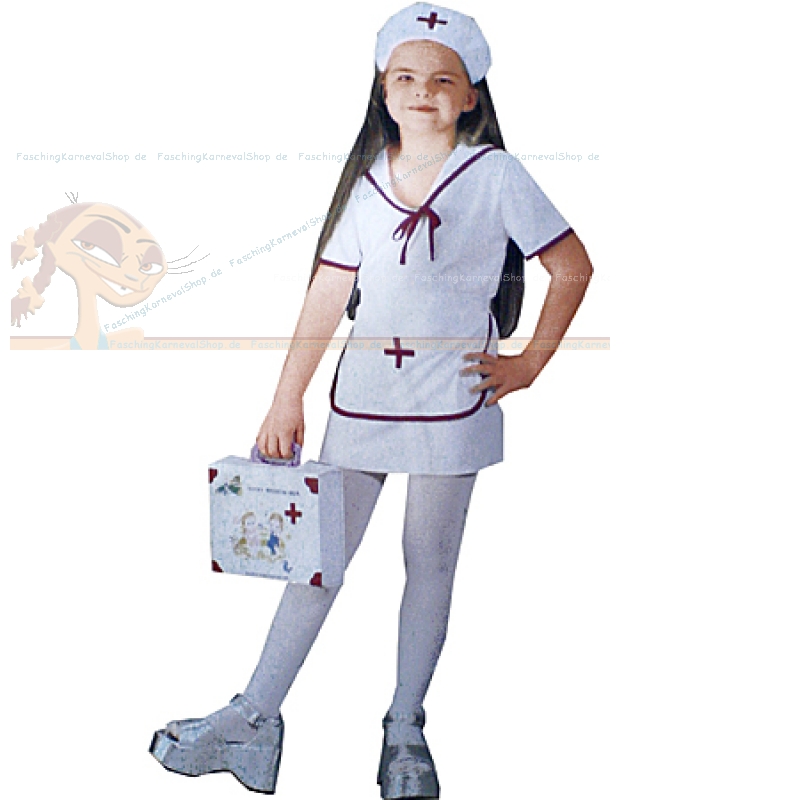 Kinder Kostüm Krankenschwester Karneval Fasching Orl 