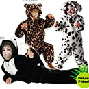Plüsch-Anzug Leopard Kinder